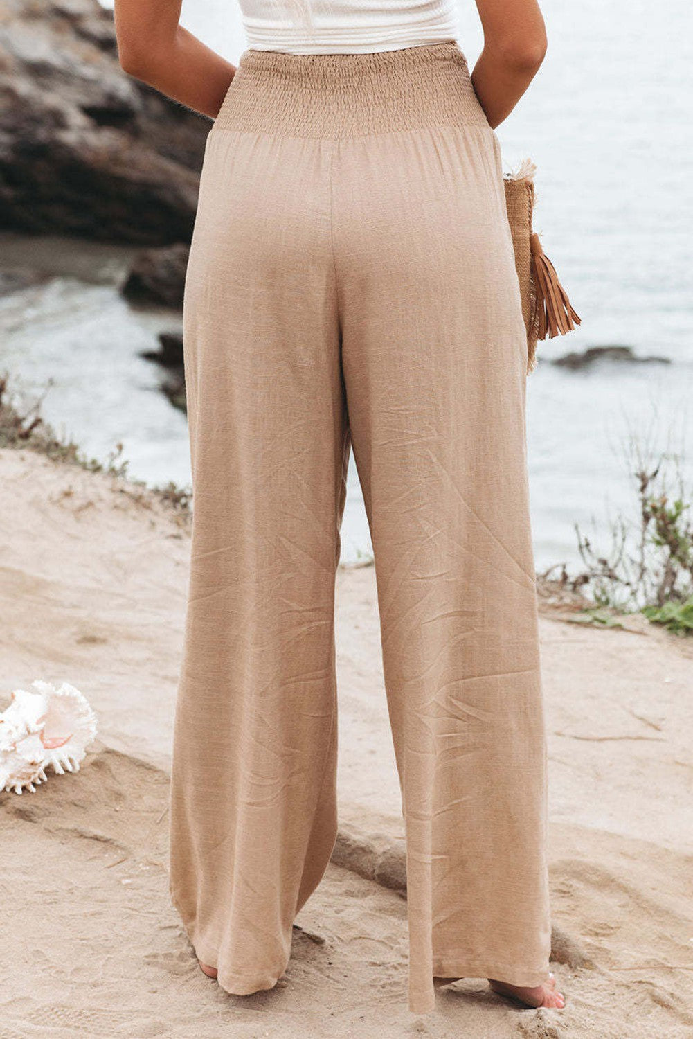 Wide Leg Linen Pants casual beach pant