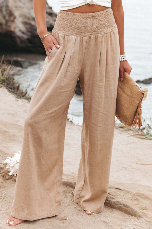 Wide Leg Linen Pants casual beach pant